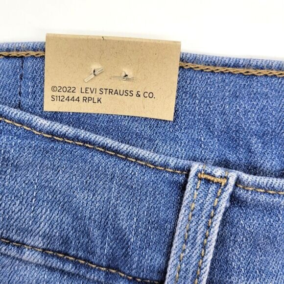 Levi's 312 Jeans Women's 32 SHORT Blue Mid Rise Shaping Slim Stretch Denim NEW - Picture 8 of 14